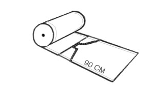 BOBINA POLIETILENE PRETAGLIATO cm 90 /20 Kg (giacca)
