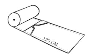 BOBINA POLIETILENE PRETAGLIATO cm120 /20 Kg (cappotto)