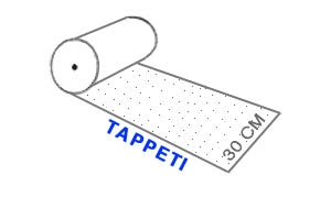 BOBINA POLIETILENE TAPPETI 30 cm /20 Kg