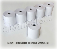 SCONTRINO CARTA TERMICA 57mm/57MT /10 pz